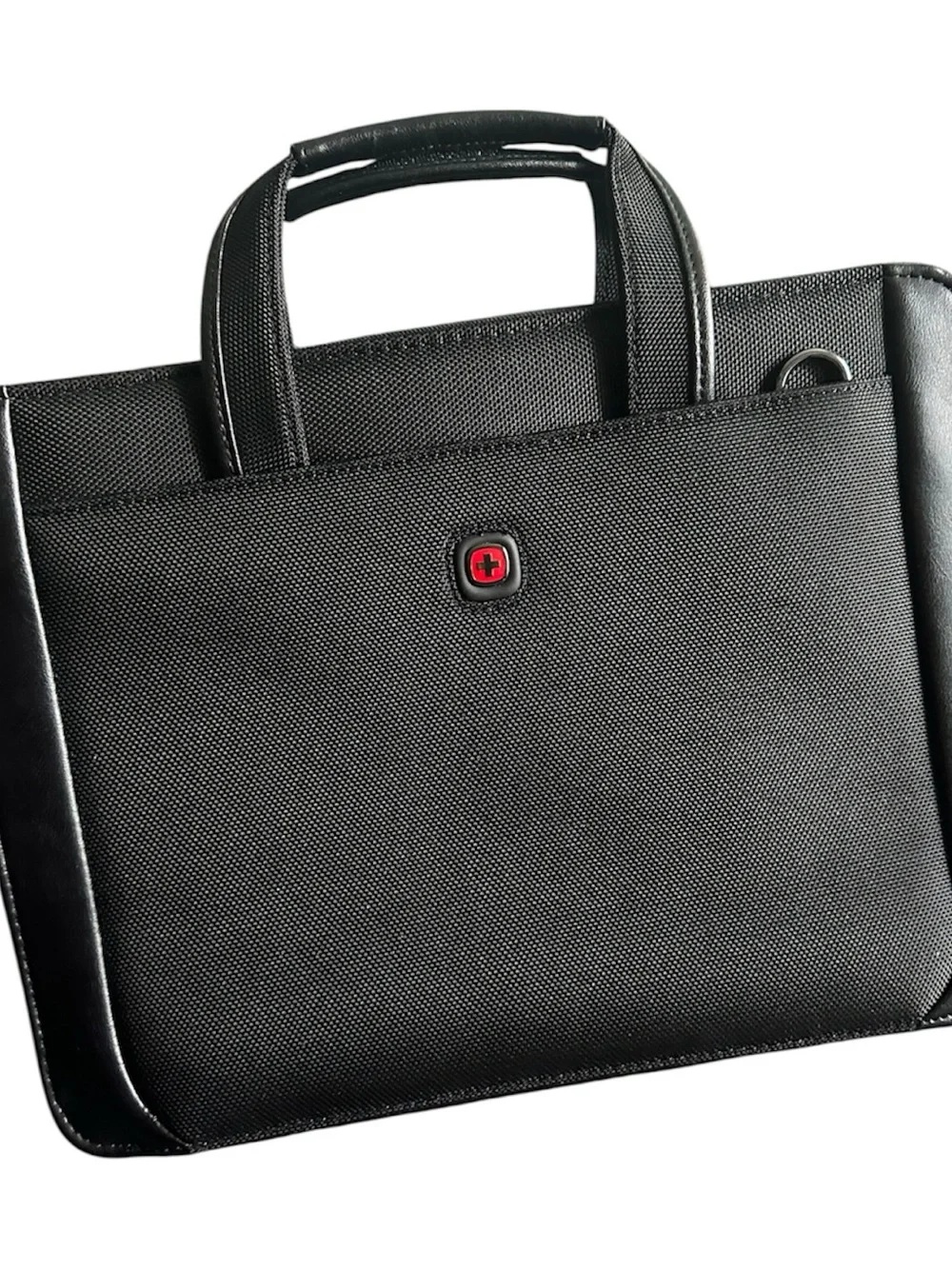 Wenger Black 14 inch Laptop Briefcase with Red Tag Accent